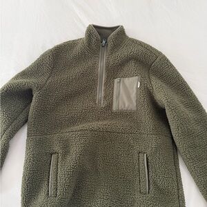 UpWest Forest Green Zip-Up Men's Sweater